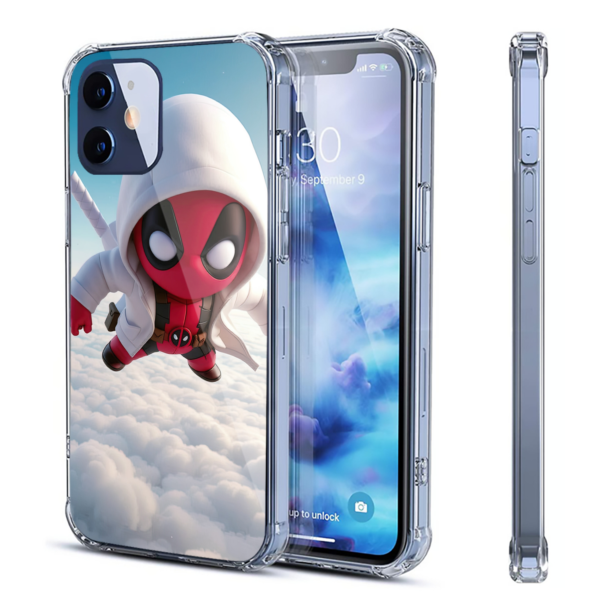（画像用） Deadpool デッドプール 【iPhone 12シリーズ対応】透明スマホケース（クリアソフトケース）